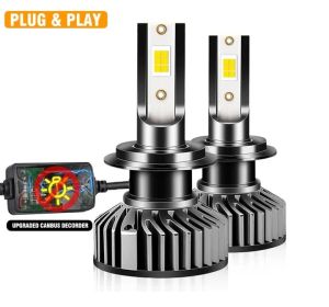 2 x H7 12V 50W 12000lm Mono LED +300% Scheinwerfer Lampen Autolichter Fahrzeug Canbus Fehlerfrei Hi/Low Beam LKW PKW 3570 Chip Led