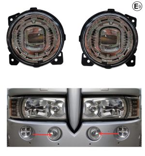 2 x For SCANIA P, G, R, T 2004-2017 LED Fog Lights Halogen Headlights Headlamp Front