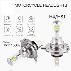 2 x H4 HS1 12V-24V 360° 6000K Lumini Lampa Faruri Becuri Auto Camoin Moto 12V 24V