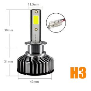 2 x LED F2 H3 12v/24V 72W 10000LM Lumini Lampa Faruri Becuri Auto Camoin Moto 