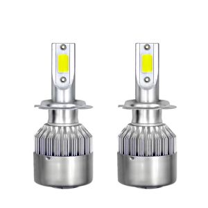 2 x COB LED H7 12V 7600LM 72W Headlights Bulbs Lamp Car Truck Lorry Lights Vehicle Hi/Low Beam