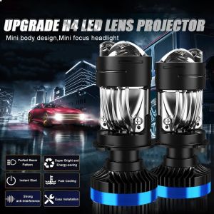 2 x Mini Bi LED H4 12V 24V 160W 30000lm 360° 6000K Canbus fără Eroare Lumini Lampa Faruri Becuri Auto Camoin Moto  Faza lungă/Faza scurtă