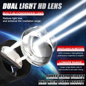 2 x Mini Bi LED H4 12V 24V 160W 30000lm 360° 6000K Canbus fără Eroare Lumini Lampa Faruri Becuri Auto Camoin Moto  Faza lungă/Faza scurtă