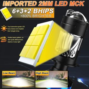 2 x Mini Bi LED H4 12V 24V 160W 30000lm 360° 6000K Canbus fără Eroare Lumini Lampa Faruri Becuri Auto Camoin Moto  Faza lungă/Faza scurtă