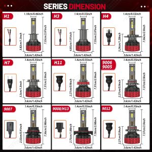 2 x LED H4 12V 30000LM 120W 6500K Headlights Bulbs Lamp Car Truck Lorry Lights Vehicle Hi/Low Beam