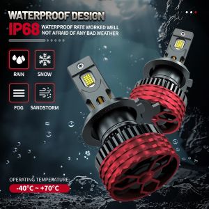 2 x LED HB3 9005 12V 30000LM 120W 6500K Ljus Lampa Bilstrålkastare Lyspærer Strålekaster Lasbil Moto Halv/Och Helljus