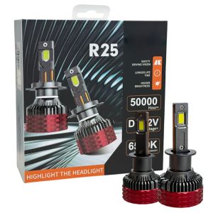 2 x LED H3 12V 30000LM 120W 6500K Luces Bombillas Luz Lampara de Automóviles Camiones Coche Luces Bajas y Altas