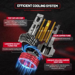 2 x LED H8 12V 30000LM 120W 6500K Headlights Bulbs Lamp Car Truck Lorry Lights Vehicle Hi/Low Beam