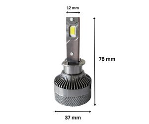 2 x LED H1 12V 24V 16000LM 70W 6000K Lys Hovedlys Lyspærer Strålekaster Lampe Lastebil Bil Fjernlys