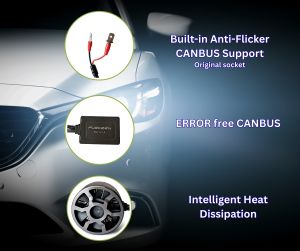 2 x LED H1 12V 24V 16000LM 70W 6000K Lys Hovedlys Lyspærer Strålekaster Lampe Lastebil Bil Fjernlys