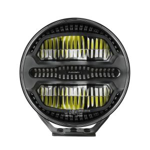 LED Rund Ekstralys Ø228mm 12V/24V, 175W, 11000 lm Hvit/Gul DRL Arbeidslys Lysbar 4 Moduser Advarsellys Blinklys Rav Strobe E-mark, IP67/69K