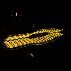 LED Rund Ekstralys Ø228mm 12V/24V, 175W, 11000 lm Hvit/Gul DRL Arbeidslys Lysbar 4 Moduser Advarsellys Blinklys Rav Strobe E-mark, IP67/69K