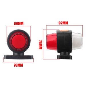 2 x Led 92mm Position Lights Clearance Lamp Marker Indicator Truck Trailer Lorry 12V 24V