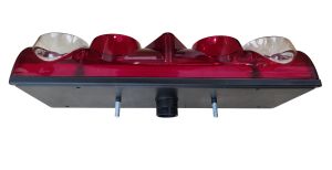 Links Anhänger Rückleuchten Heckleuchten Leuchten Schmitz Europoint 2 Cargo Aspöck 24V E4 25-6010-511,25-6011-511,098215120,127552079 mit Steckdose