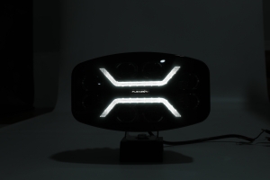 LED Arbeitsscheinwerfer Tagfahrleuchten 12V 24V Leuchten DRL Weiß/Gelb Geräuchertes Schwarzes Glas