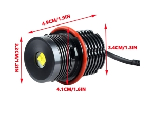 2 x LED Angel Eyes Marker 25W Weiß Plug & Play Canbus für E87 E90 E91 E39 E60 E61 E63 E64 E65 E66 E83 E53