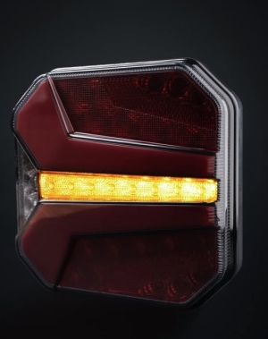 2 x LED Dynamic Bakljus Baklampa Tilhenger lastebil 12v 24v