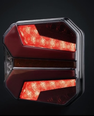 2 x LED Dynamic Bakljus Baklampa Tilhenger lastebil 12v 24v