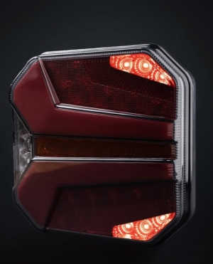 2 x LED Dynamic Bakljus Baklampa Tilhenger lastebil 12v 24v