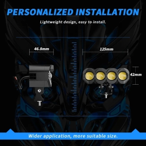 48 LED BAR 31cm 108W SPOT 4 ROW med Lins Arbetsbelysning Lampa 10-30v Ljus Bil  SUV 