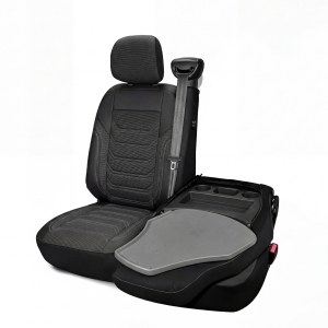 2+1 Renault Master IV 2024+,Nissan Interstar 2024+ Housses Couvre de Siege VAN BUS Camping-car Noir Eco Cuir Textile