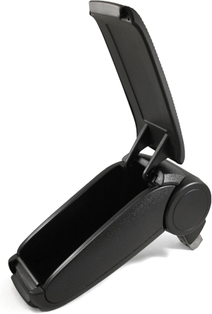 Dacia Duster I 2010-2015, Nissan Terrano III 2014-2018 Car Auto Armrest Centre Console Arm Storage Box Black Leather
