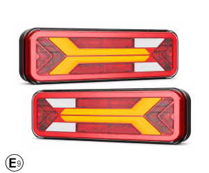 2 x LED Tail Rear Trailer Truck Lorry Dynamic Light 12v 24v
