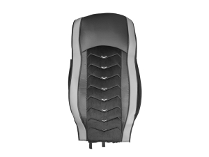 2x Sitzbezüge für DAF XF 106 2015-2021 LKW Schwarz Grau Leder Alcantara