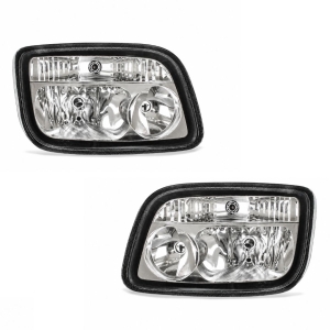 Juego de faros delanteros (izquierdo y derecho) para camión Mercedes-Benz Actros MP2 (2004-2008) – Referencias: A9438200161 / A9438200361 / A9438200961 (izquierdo) y A9438200261 / A9438200461 / A9438201061 (derecho).