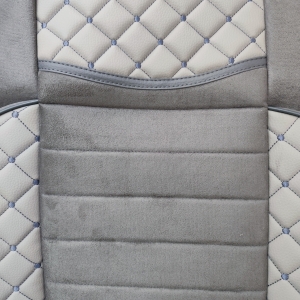 LUX Couvre Housses de Siege pour MAN TGX TGS TGL 2021+ EURO 7 Camions Gris Cuir et Textile