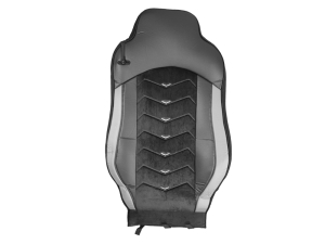 2x Huse Scaune pentru IVECO STRALIS HI-WAY 2005-2019 Camioane Negru Gri Piele Alcantara