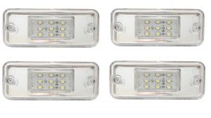 4 x 9 LED Leuchte Begrenzungsleuchte Umrißleuchte  LKW Anhänger Weiß 12/24V