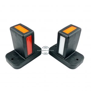 2 x Neon Led Begrenzungsleuchten Positionsleuchten  LKW Anhänger E-Prüfzeichen E20  Weiß,Rot,Gelb 12/24V 