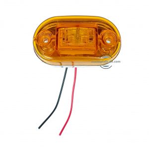 2 LED Mini Leuchte Begrenzungsleuchte Umrißleuchte  LKW Anhänger Orange 12V 24V