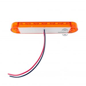 6 LED Side Clearance Marker light Indicator Trailer Truck Yellow 12/24v