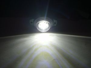 LED Seitenmarkierungsleuchten Anhänger LWK Blinker Umrissleuchte Weiss 12/24V 