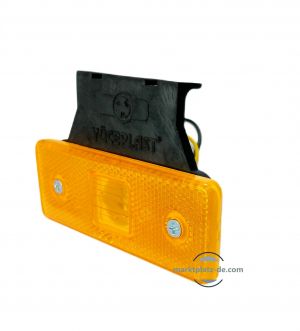 8 x 4 LED Seitenmarkierungsleuchten Anhänger LWK Reflektor Umrissleuchte Orange 12V 