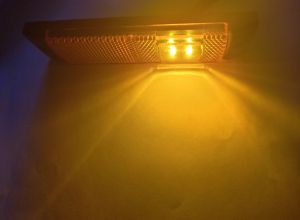 4 LED Leuchte Begrenzungsleuchte Umrißleuchte  LKW Anhänger Orange 12/24V