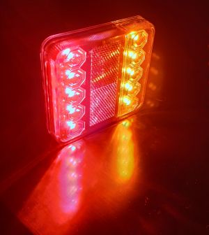 2 x 10 Led Tail Rear Stop Indicator lights truck trailer lorry signal E11 12v