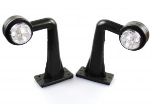 2 x 4 LED feux cote lateral remorque camions e-mark 12/24V