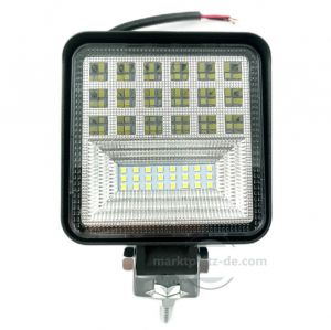 42 LED Work lights 12V 24V 126w 6000lm Lamp for Car Lorry Tractor ATV Flood Light 
