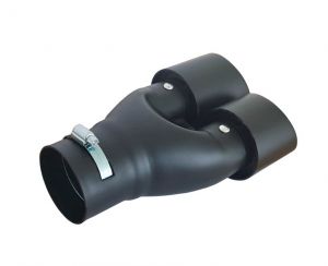  Black Matte Tailpipe Exhaust Car Double 265mm