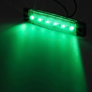LED Umrißleuchten Seitenmarkierungsleuchten LKW Anhänger Grün 12v