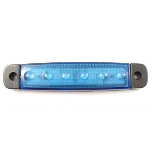 LED Side Marker Light Position Clearance Blue Truck Trailer Van 12v
