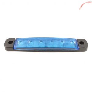 LED Side Marker Light Position Clearance Blue Truck Trailer Van 12v
