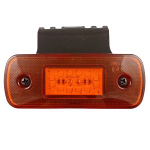 LED E9 Anhänger PKW LKW Seitenmarkierungsleuchten Orange Reflektor 12V 24V