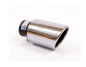 Tailpipe Exhaust Car Silver Chromed Sport Tunnig 170mm