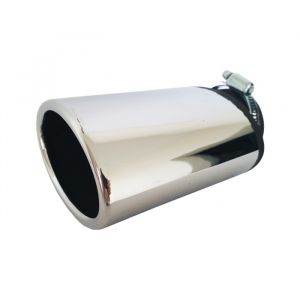 Tailpipe Exhaust Car Silver Chromed Oval Tunnig 175mm