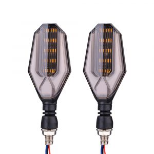 LED Motorcycle Motorbike Turn Signal DRL Lights 12v Orange White