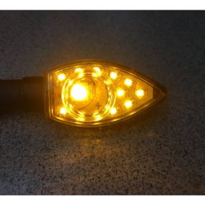LED Motorrad Blinker Flash Leuchten 12v Bernstein